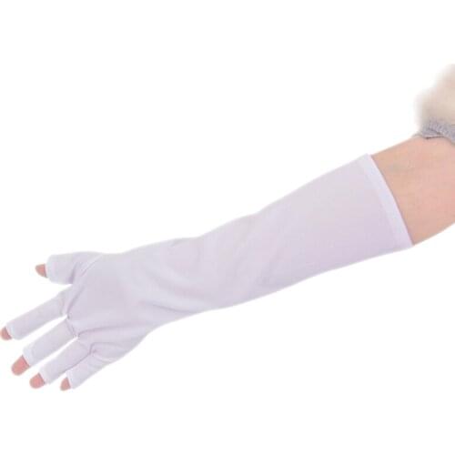 1Pair 25cm/40cm Nail Art Anti UV Gel Glove For UV Light / Lamp Radiation Protection Manicure Dryer Gel Polish Glove