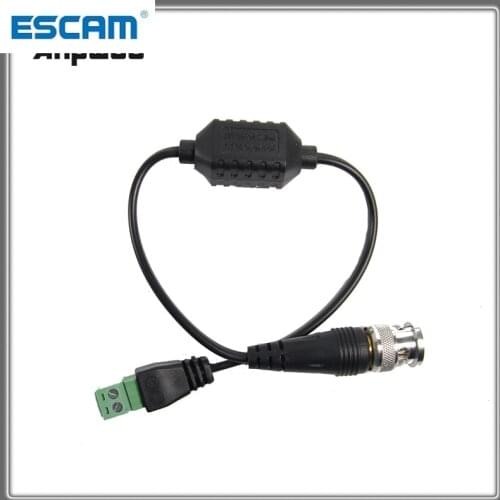 2pcs For 2MP 3MP 4MP 200M Range For HD CVI/AHD/TVI Twisted BNC CCTV Passive Transceivers Cat5 CCTV UTP Video Balun ESCAM 100FS