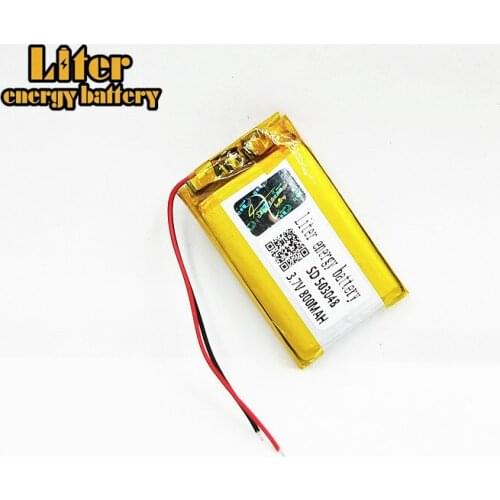 3.7V 800mAh battery 503048 Lithium Polymer Rechargeable Battery Li Po li ion For Mp3 MP4 MP5 DVD Camera GPS bluetooth Speaker