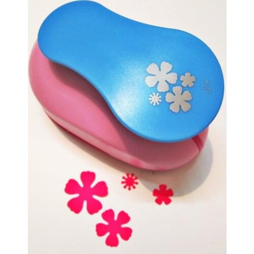 4 Different Size Flower Shaped Craft Hole Punch Diy Eva Foam Puncher Kids Scrapbook Paper Cutter Scrapbooking Punches Embossing