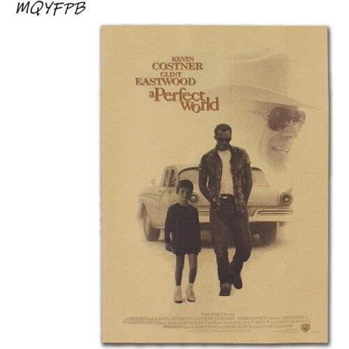 Movie A Perfect World Kraft Paper Poster Home Room Wall Decoration Painting 50.5x35cm