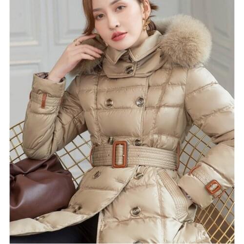 HWLZLTZHT Women's Parkas With Natural Fur