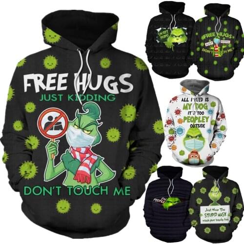 How Grinch Stole Christmas Cosplay Costume Sweatshirt Hoodie Unisex Jacket Coat