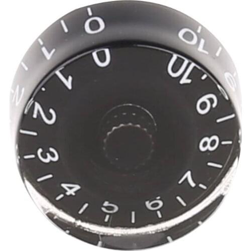 1pc Knob Button Volume Tone Control For LP Electric Guitar Bass Parts Black White Numerals B36F