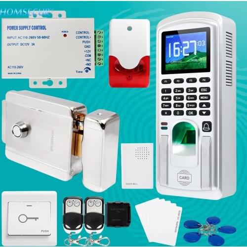 HOMSECUR Remote Access Fingerprint Access Control & Time Attendance With RFID Card Reader