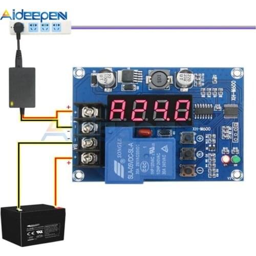 XH-M600 Charge Control Module 6-60V Storage Lithium Battery charging Protection Board Charger Controller for 12v 24v 48v Battery