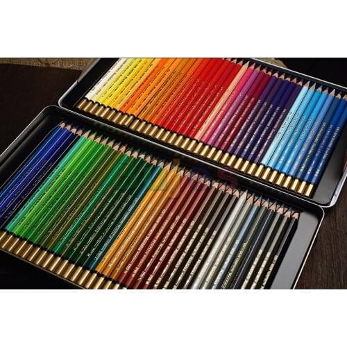 Koh-i-noor Mondeluz Aquarell Drawing Set Tin Boxed, 36 48 72 Colored Pencils WaterColor Pencils for Write Drawing Art Supplies
