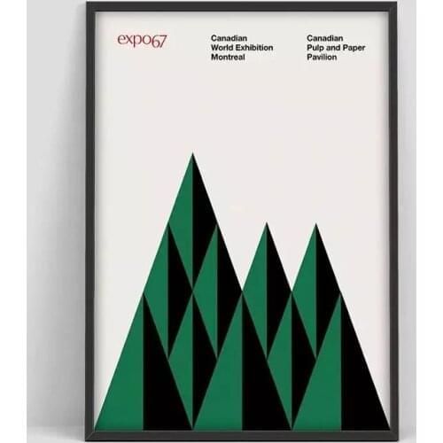 Wall Art Home Decor Expo 67 Canadian World Exhibition Print Modular Picture Posters Canvas Painting For Bedroom Artwork No Frame