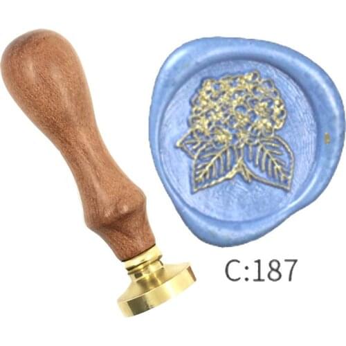 Natural Plant Leaf Wax Stamp Exquisite Paint wood handle,DIY Ancient Seal Retro Stamp,Personalized Stamp Wax Seal High Quality87