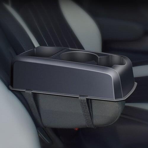 Plastic Car Armrest Storage Box Auto Seat Seam Multifunction Middle Glove Gap Filler Water Cup Milk Organizer Gadget Accessories