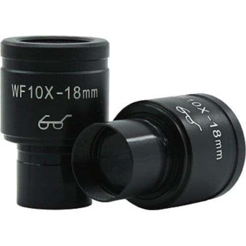 WF10X/22MM Adjustable Optical High Eyepoint Biological Microscope Eyepiece Lens with Rubber Eye Guards Cups