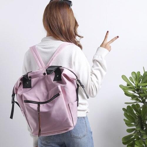 New Hot Waterproof High Quality Backpack Trendy Female High-capacity Travel Backpack Fashion All Match College Style Student Bag