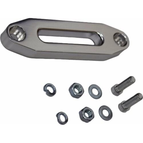 4000lbs Silver Aluminum Hawse Fairlead,Synathetic Fairlead,Hawse Fairlead for ATV Winch Cable