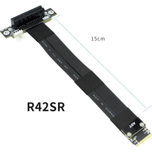 R42SF/R42SL/R42SR PCIe x4 3.0 Extension Cable PCI Express 4x To M.2 M Key 2280 Riser Card Gen3.0 Extender Line 32G/bps