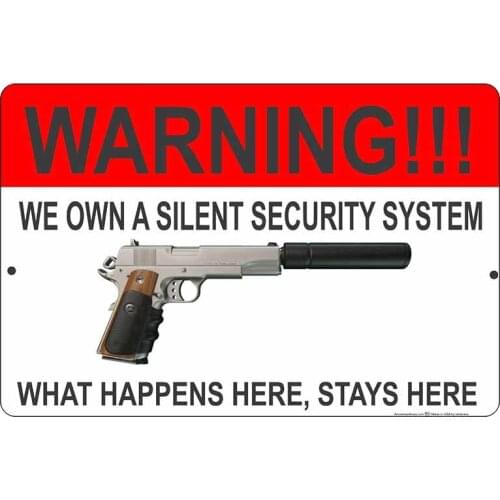 13cm x 8.7cm for A Silent Security System VAN Waterproof Car Stickers Cartoon Decoration Decal Refrigerator Graphics