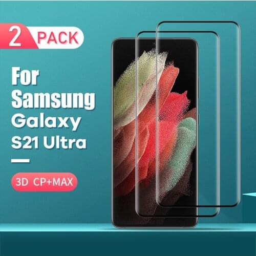 For Samsung Galaxy S21 Ultra Glass NILLKIN 3D CP+MAX Tempered Glass Screen Protector For Samsung S21 Ultra Fully Covered