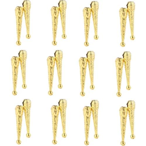KDGBolo Tie Tips Replacement Zinc Alloy Clock 12 pieces set BOLO tie accessories