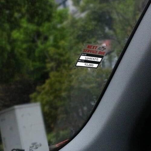 100PCS/Roll Oil Change Maintenance Service Reminder Stickers Window Sticker Labels NEXT SERVICE DUE