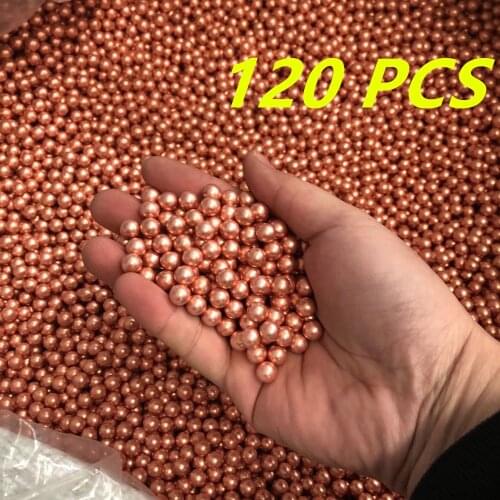 120pcs/lot 5/16" (8mm) 7mm 10mm 11mm Steel Ballspaintballs for hunting slingshot Copper coated steel ball 8mm paintball balls