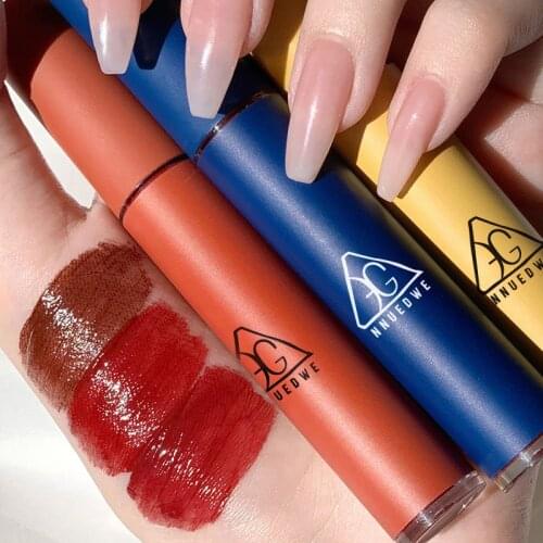 2020 Matte Lipstick Long LastingKorean Cosmetics Lipsticks Nude Makeup Lip Cosmetics Velvet Red Waterproof Lipstick