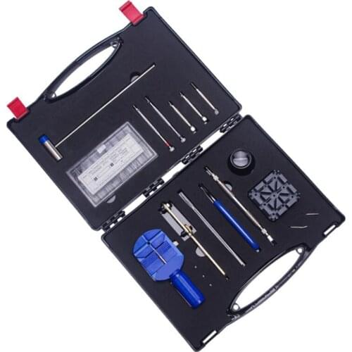 378PCS/Set Professional Watch Repair Kit, Watch Battery Replacement Tool Kit Watches Link Remover Kit in Carrying Case