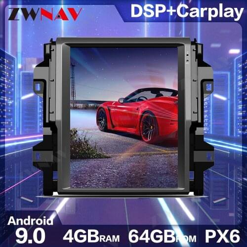 ZWNAV Car Radio GPS Navigation Audio Stereo For Toyota Fortuner 2016-2020 Car Radio Android 9.0 PX6 DSP+CARPLAY