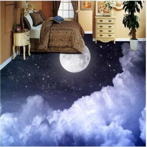 Beibehang Custom flooring Chinese wood carvings peony super green 3D floor tile brick painting painting