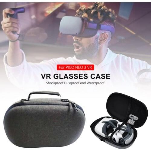 VR Glasses Case Head-mounted Glasses Storage Bag For PICO NEO 3 Headset Portable Carrying Case VR Headset Controllers Accessorie