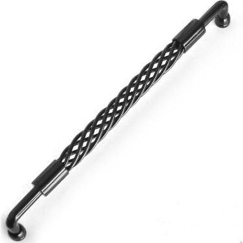 300mm larger size black birdcage wardrobe kitchen cabinet window cupboard dresser door handle pull knob retro old style