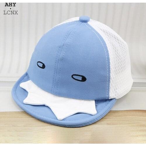 Summer Children Hat Cartoon Dinosaur Baseball Cap Girls Boys Soft Hats Infant Kids Mesh Sun Cap Hip Hop Hat For 6-24M