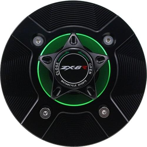 For KAWASAKI ZX-6R NINJA ZX 6R 2019-2020 Logo 8 Colors CNC Aluminum Keyless Motorcycle Accessories Fuel Gas Tank Cap Cover