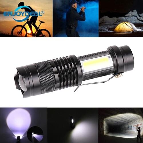 Enjoydeal Mini USB Rechargeable Flashlight 3800Lumens Portable 3Modes Adjustable LED Torch Lamp Waterproof Penlight For Outdoor