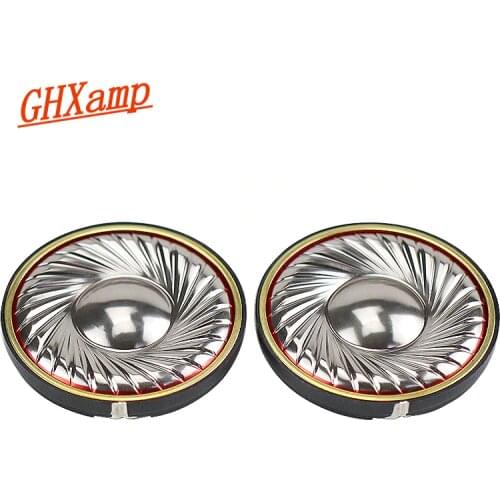 GHXAMP 50mm Woofer Headphone Speaker Unit 42Ohm Titanium Diaphragm Double Copper Ring Bass Headset Driver Diy 2pcs
