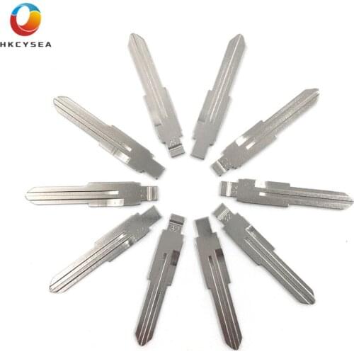 HKCYSEA 10 pcs/lot Metal Blank Uncut Flip KD Remote Key Blade Type #32 for Fudi