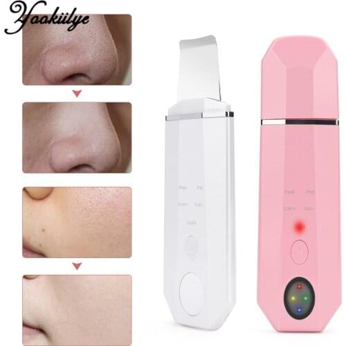Ion Ultrasonic Skin Scrubber Facial Cleaner Peeling Shovel Acne Blackhead Remover Facial Lifting Vibration Massager Skin Care