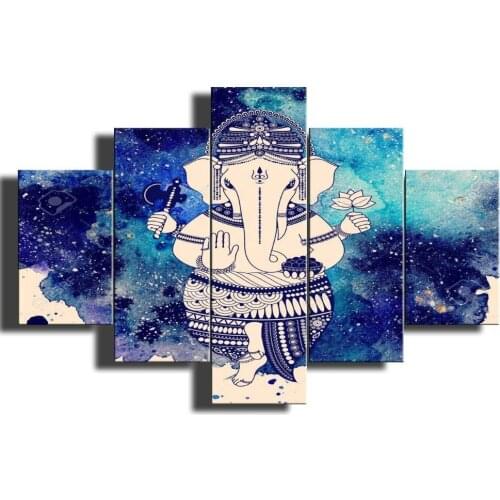 Canvas Painting Elephant Buddha Wall Art Wall Picture For Living Room With Frame Decoration Picture