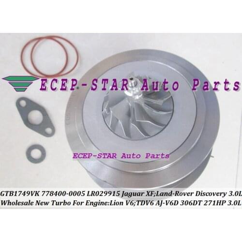 Turbo CHRA Cartridge Core GTB1749VK 778400 778400-0005 778400-0004 LR029915 For Jaguar XF Lion V6 For Land-Rover Discovery 3.0L