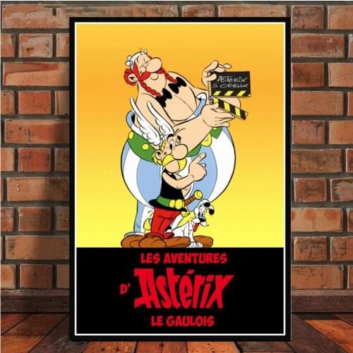 Asterix France Classic Comic Cartoon Movie Strip Collage Funny Poster Wall Art Posters and Print Canvas Painting Room Home Decor