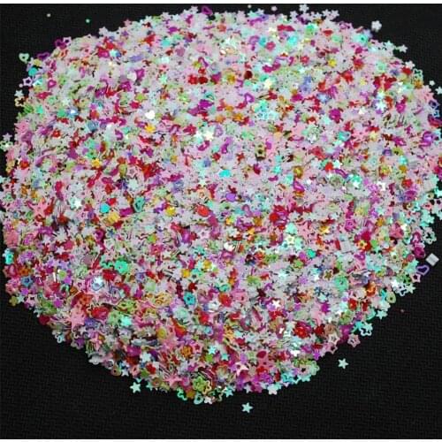 Colorful Mixed Shapes Party Wedding Confetti DIY Glitter Nail Art Decoration