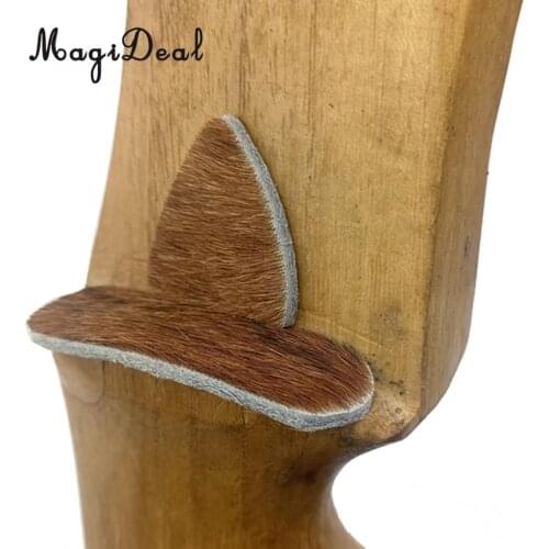 MagiDeal Archery Traditional Leather Adhesive Arrow Rest Silent Plate Recurve Bow