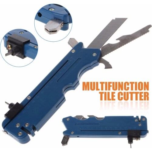 1pc 20-in-1 Multi-Functional Foldable Glass & Tile Cutter For Home Life Professiona Glass Cutter Six Wheel Metal Cutting Kit