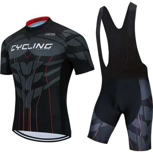 Fashion Cycling Jersey Set Summer BIB Gel Shorts 2021 Sport Road Bike Clothing Pro Dress Male Bicycle Clothes MTB Suit Team Kit