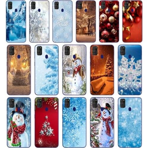 77 Happy New Year to the Christmas tree Soft Silicone Tpu Cover phone Case for Samsung Galaxy M11 M21 A20 A20E A20S S10 S20 Plus