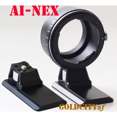 Adapter ring with tripod stand for nikon D/F/S AI Lens To sony E mount nex NEX-3/C3/5/5N/6/7 A7 A7r A5100 A7s A5000 A6000 camera