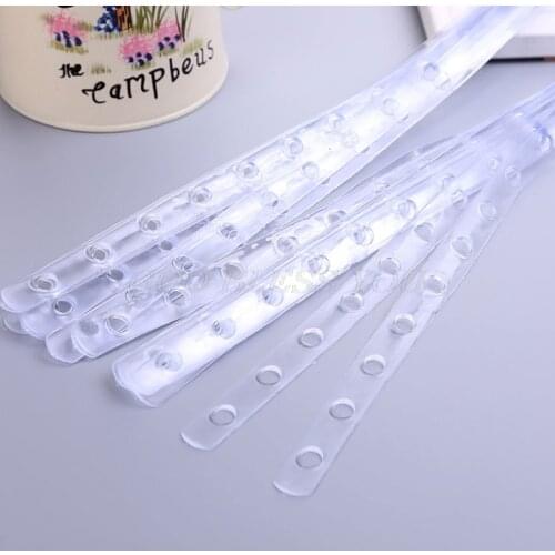 5Pcs Transparent Display Hanger Connector Strips Display Stable For Clothes Rack Market Shop Home Closet Organizer Space Saving