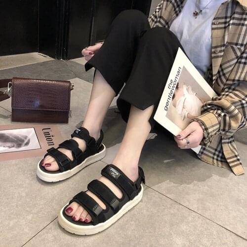 Summer Unisex Platform Sandals Men Hook Loop Solid Soft Sole Sandals Men Casual Shoes Comfort Women Sandals zapatos mujer