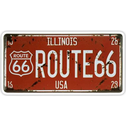 10717# Various Sizes Removable Decal Иллинойс Illinois Route 66 Car Sticker Waterproof Accessories on Bumper Rear Window Laptop