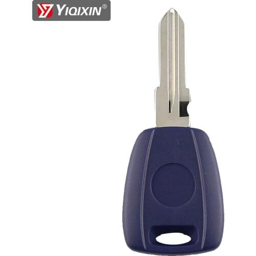 YIQIXIN10Pcs For Fiat Remote Key Shell Blue Case For Fiat 500 Ducato Punto Doblo Seicento Stilo Bravo Transponder GT15R Blade