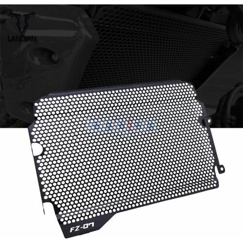 Motorcycle CNC Aluminum Radiator Guard Grille Cover Cooler Protector motorbike Radiator Guard For Yamaha FZ07 FZ 07 2018 2019