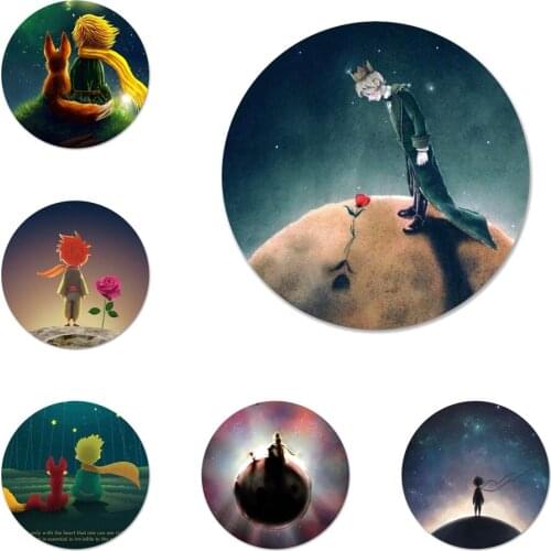 The Little Prince Icons Pins Badge Decoration Brooches Metal Badges For Clothes Backpack Decoration 58mm